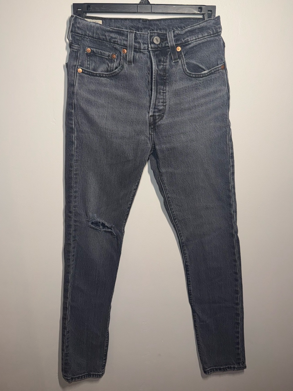 Women’s Grey/Black Distressed Jeans